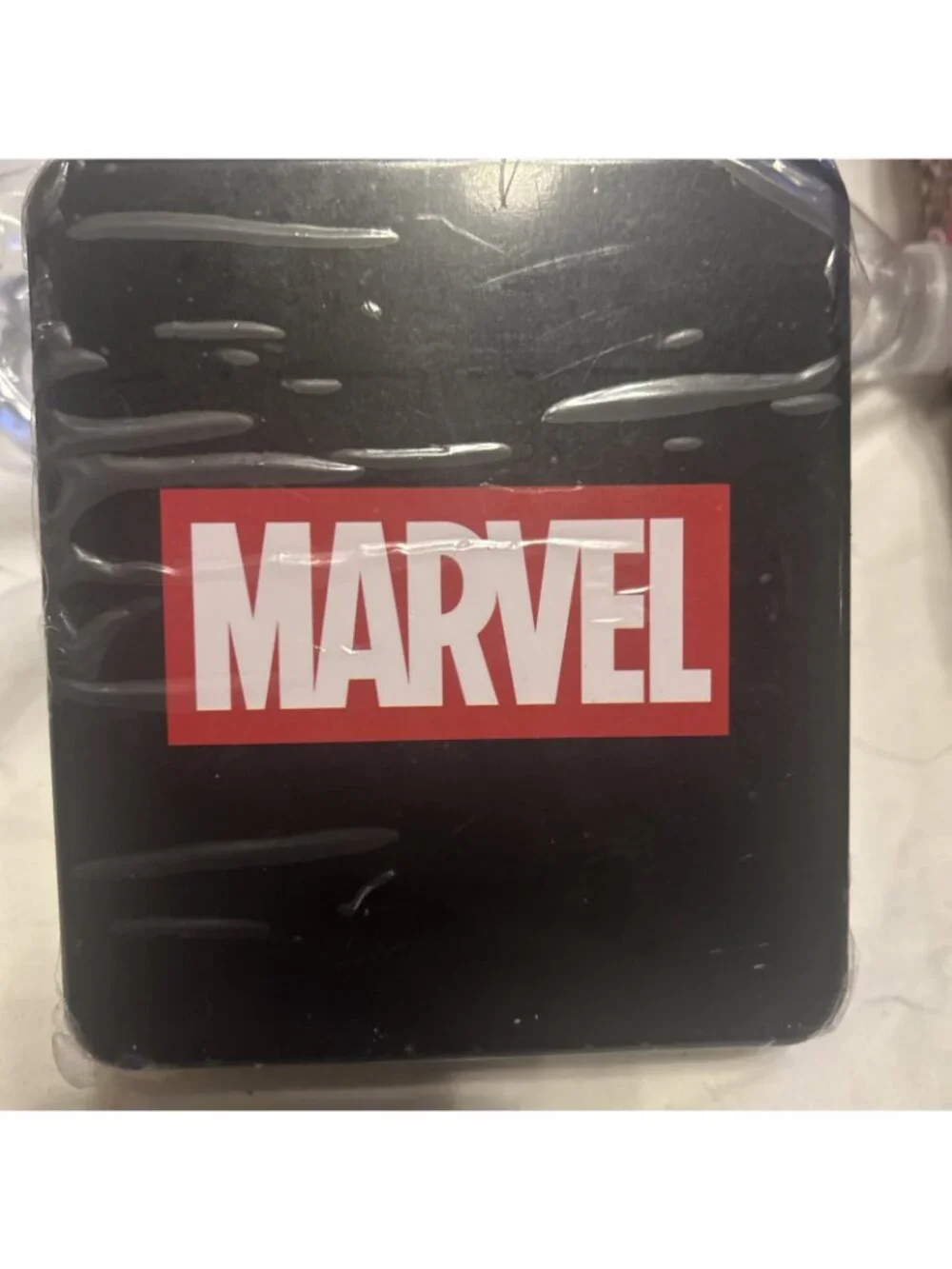 Marvel Spider-Man Tri-Fold Wallet Comic Print Spider Man For I.D. Cards Tin Case
